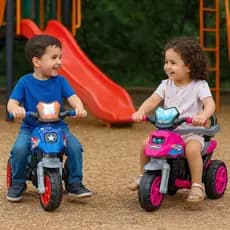 Triciclo Infantil Moto com Pedal e Haste Empurrador Cinto de segurança Apoio traseiro Guidão firme