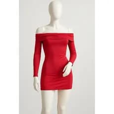 Vestido Ciganinha Manga Longa Inverno Frio Sensual Tendência Moda Feminina