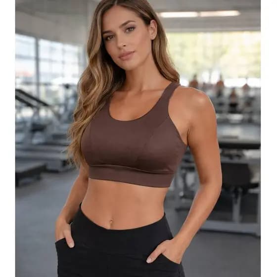 Top Cropped Fitness Feminino Modela o Corpo, Alta Compressão, Ideal para Corrida e Musculação