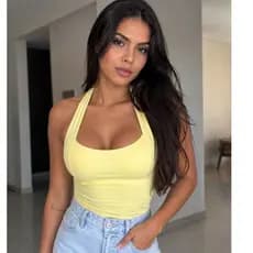 Blusa Regata Feminina Halter Efeito Silicone Modeladora Frente Unica Casual Verão Tendencia