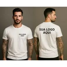 UNIFORMES PERSONALIZADOS COM SUA LOGO, PEITO E COSTAS. CAMISA PERSONALIZADA. ALGODÃO 30.1 PREMIUM UNISSEX