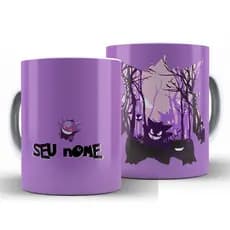 Caneca Gengar Pokémon Dark + Caixa - Xícara Divertida 325ML Cerâmica
