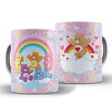 Caneca Ursinhos Carinhosos + Caixa - Xícara Divertida 325ML Cerâmica