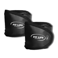 KIt 2 Pares de Caneleira Tornozeleira de Peso de 2kg Fit Life