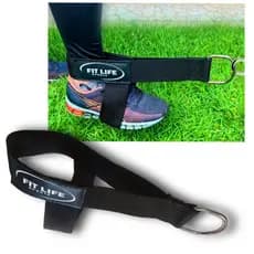 Par de Alça Puxador tornozeleira fita do Cross Over Glúteo com Apoio Profissional Academia Fit Life