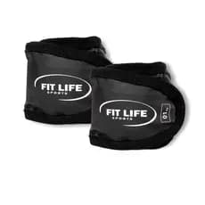 Par Caneleira Tornozeleira de Peso 1kg Fit Life