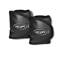 Kit 4 Pares Caneleira Tornozeleira de Peso 3kg Fit Life