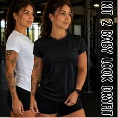 Kit 2 Camisetas Dry Fit Femininas Academia Treino Blusas