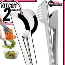 Kit 2 Pegador Inox – Pegador Universal e Pegador de Massa/Frios Utensílios de Cozinha e Restaurante