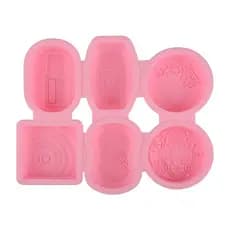 Forma Sabonete Artesanal Silicone Molde Sabonete 6 Cavidades