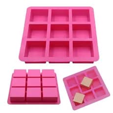 Forma Sabonete Artesanal / Molde Sabonete Silicone Quadrado