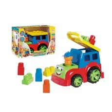 Brinquedo Infantil Carro Didatico Educativo de Encaixar Colorido Menino/Menina