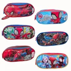 Estojo Infantil Duplo Escolar Marvel Homem Aranha 02 Divisórias Spider-man