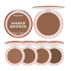 Bronzer compacto amber contorno bronze amber - Ruby Rose - COMPACT BRONZER - Linha Rosa Ruby Rose