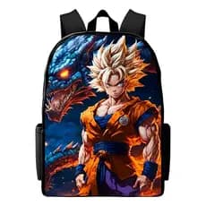 Bolsa Escolar Mochila Estampada Goku Anime Dragon Ball Desenho Super Saiyajin envio rápido - WL
