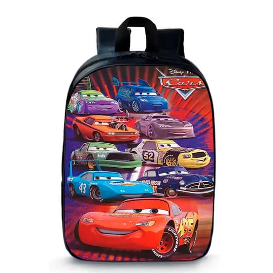 Mochila Pequena Pré-escolar Carros Relâmpago Mcqueen Lançamento