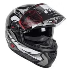 Capacete Moto Gtx Fox Fw3 Óculos Interno Grafite