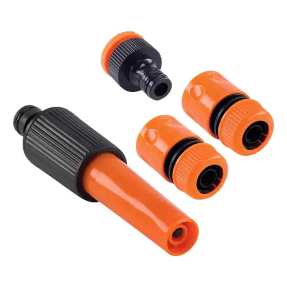 Kit Esguicho Engate Bico Mangueira 4 peças  Irrigação para Mangueira  Jardim automotivo