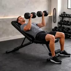 Banco Regulável 3 em 1 Fitness Musculação Ajustável Academia Residencial Preto prático academia casa