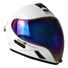 Capacete Fw3 Venon Branco Capacete Fechado Viseira Camaleão