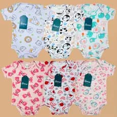 Roupa para Bebê Menina Menino 3 Body Amore Sortido 100% Algodão Recém Nascido a 1 ano