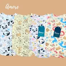 Roupa de Bebê Body Regata Verão Amore Menina Menino 100% Algodão