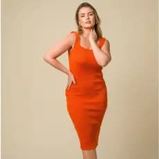 Vestido Midi Canelado Alça Larga Liso Casual Verão Moda Premium Qualidade