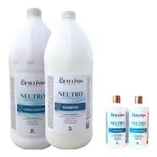 Kit profissional NEUTRO REVITALIZANTE Shampoo e Condicionador 2 litros/ kit lavatório alto rendimento profissional