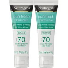 Kit 2 Unidades Protetor Solar Facial Neutrogena Derm Care FPS70 40g