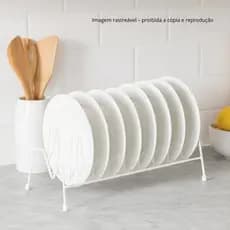 Suporte Pratos Vertical Organizador Armário Aramado Escorredor Cozinha Porta Louça