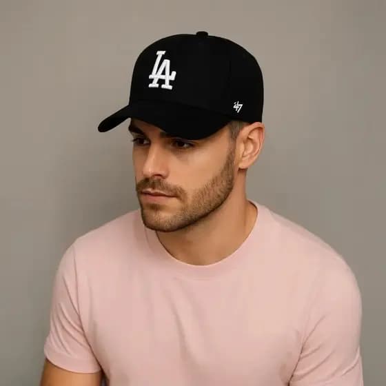Boné Estilo Beisebol Aba Curva Feminino Masculino Regulável Ótimo Acabamento Estiloso Tendência Premium Preto