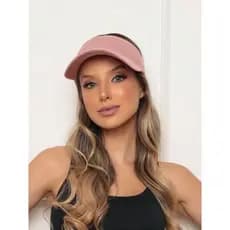 Viseira Elástica Boné Sport Franzida Feminina Tecido Confortável - Várias Cores - Caminhada Corrida