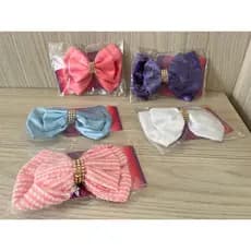 Laço Grande para Cabelo Menina Feminino ou Kit - Acessório Elegante com Bico de Pato Tam.14cmX10cm