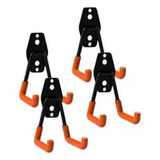 4 Suporte De Parede Aço Bestfer Multiuso 23kg Bike Mangueira Escada