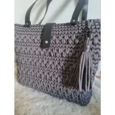 Bolsa feminina em crochê de ombro grande. Bolsa de croche artesanal. Bolsa de ombro..