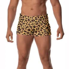 Sunga Masculina Lançamento Adulto Boxer Onça Estampa Animal