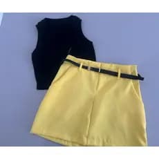 kit cropped mais saia feminina kit feminino 2 peças