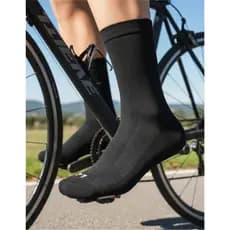 Meia de Ciclismo Cano Médio Curto BK Preto Liso