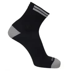 Meia de Ciclismo Cano Curto BK Preto Com Cinza