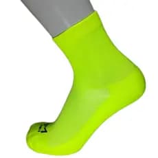 Meia de Ciclismo Cano Curto BK Amarelo neon liso