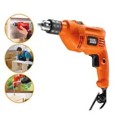 Furadeira Impacto Profissional 10mm Mandril 3/8 Ferramentas Elétrica Lançamento 450w Black decker
