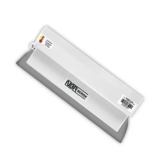 Desempenadeira de Aço Inox Berox 16, 25, 40, 60cm para Acabamentos de Massa Corrida Pintores