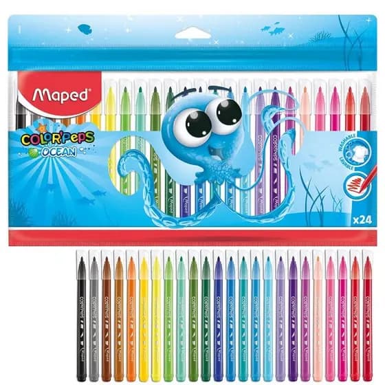 Canetinha Hidrocor Cores Ocean Polvo - Maped - ESCOLHA O MODELO