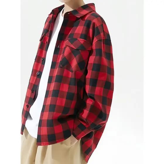 Camisa Xadrez Masculina Flanelada Blusa Social  Manga Longa Com Bolso Várias Modelos Para Escolher