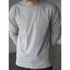 Kit 5 Camisetas Lisa Básica Manga Longa 100% Algodão Premium Masculina Fio 30,1 Panteada Premium Gola Redonda CM-001