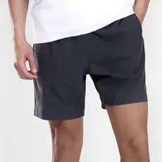 Bermuda Short Seca Rápida Malha Fria Masculina Lisa Bolso Com Zíper Cintura Com Cordão JL-3005