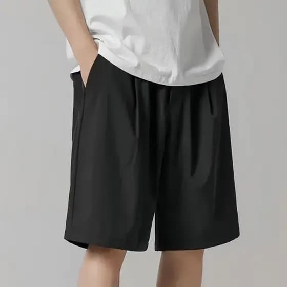 Bermuda Plus Size P ao G4 Masculina Lisa Malha Fria Seca Rápida Bolso Com Zíper