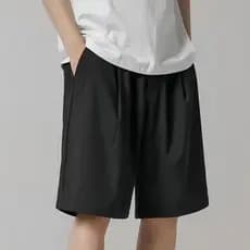 Bermuda Plus Size P ao G4 Masculina Lisa Malha Fria Seca Rápida Bolso Com Zíper