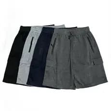 Bermudas Moletom Masculino Com Elastano Tem 2 Bolsos Com Zíper Elástica Na Cintura  H-914 H-01 Dk-508 S0322 S0317