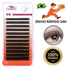 Cilios Fio a fio Tecnologico W 6d Fadvan Extensao De Cilios Alongamento  Egipcio Fio A Fio